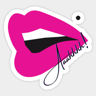 Purple Lips... Aaahhhh! Sticker